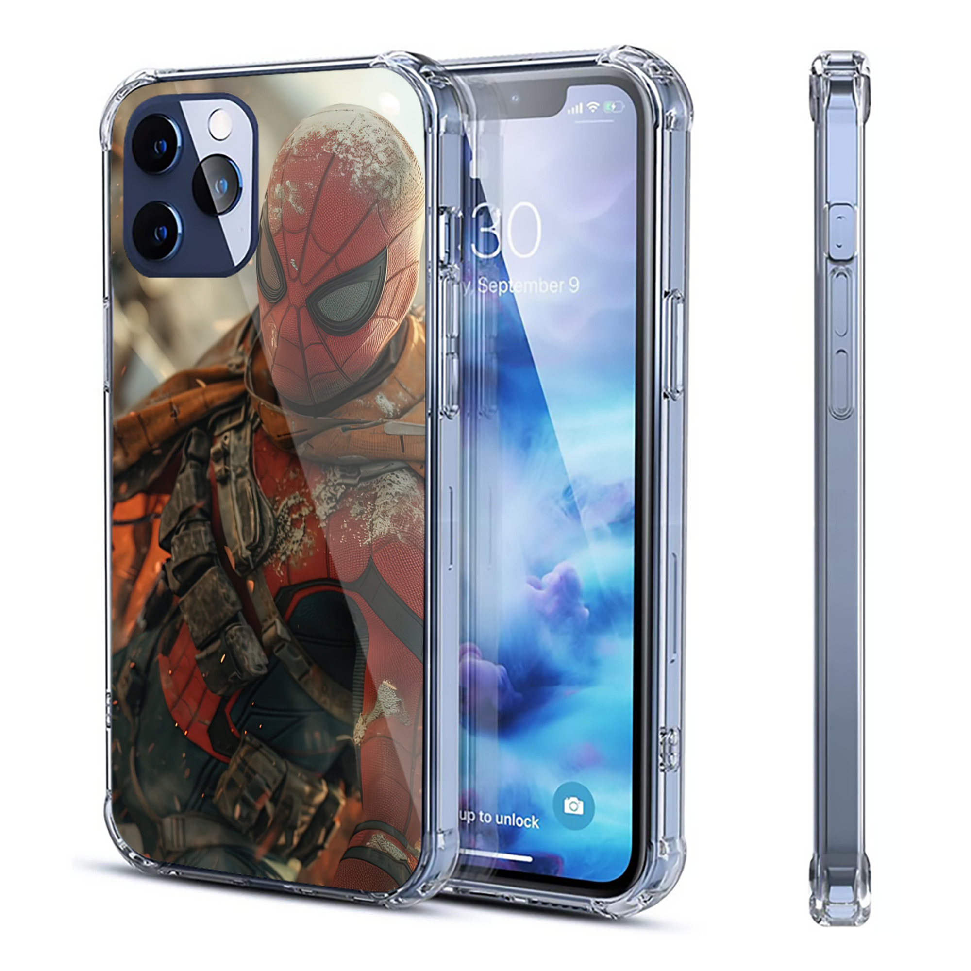 （画像用） Deadpool デッドプール 【iPhone 12シリーズ対応】透明スマホケース（クリアソフトケース）